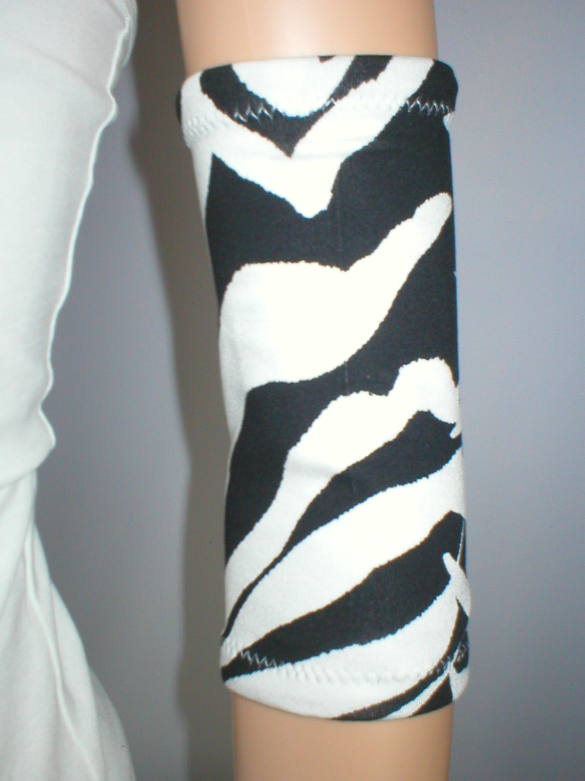 Premium soft picc covers - Small - Black white zebra